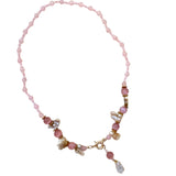 Posillipo Mother of Pearl + Rose Quartz Necklace