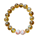 Citrine + Sunstone Karma Double Bead Bracelet