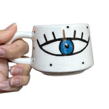 Handmade Evil Eye Coffee Mug