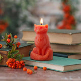Orange Fox Beeswax Candle