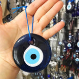 Large Glass Blue Evil Eye