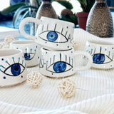 Handmade Evil Eye Coffee Mug