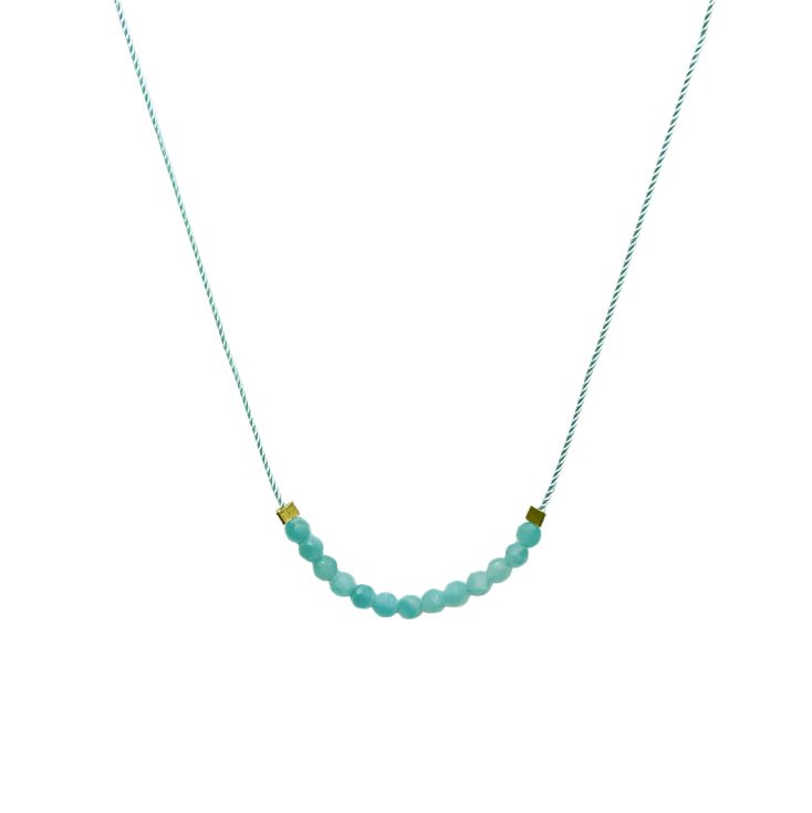 Amazonite Gemstone Necklace - Confía Collective