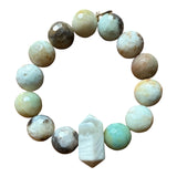 Amazonite + Moonstone Big Bauble Bracelet - Confía Collective
