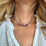 Amethyst Crystal Gemstone Necklace - Confía Collective