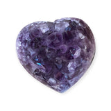 Amethyst Druzy Crystal Heart - Confía Collective