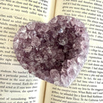 Amethyst Druzy Crystal Heart - Confía Collective