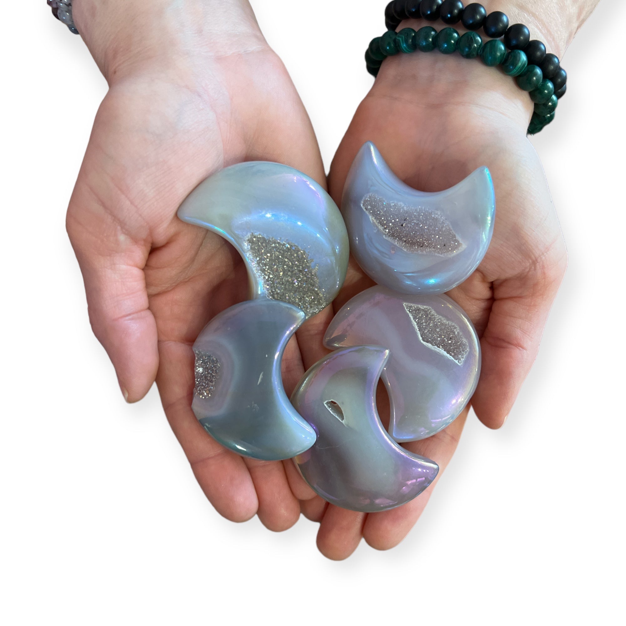 Angel Aura Agate Moon - Confía Collective