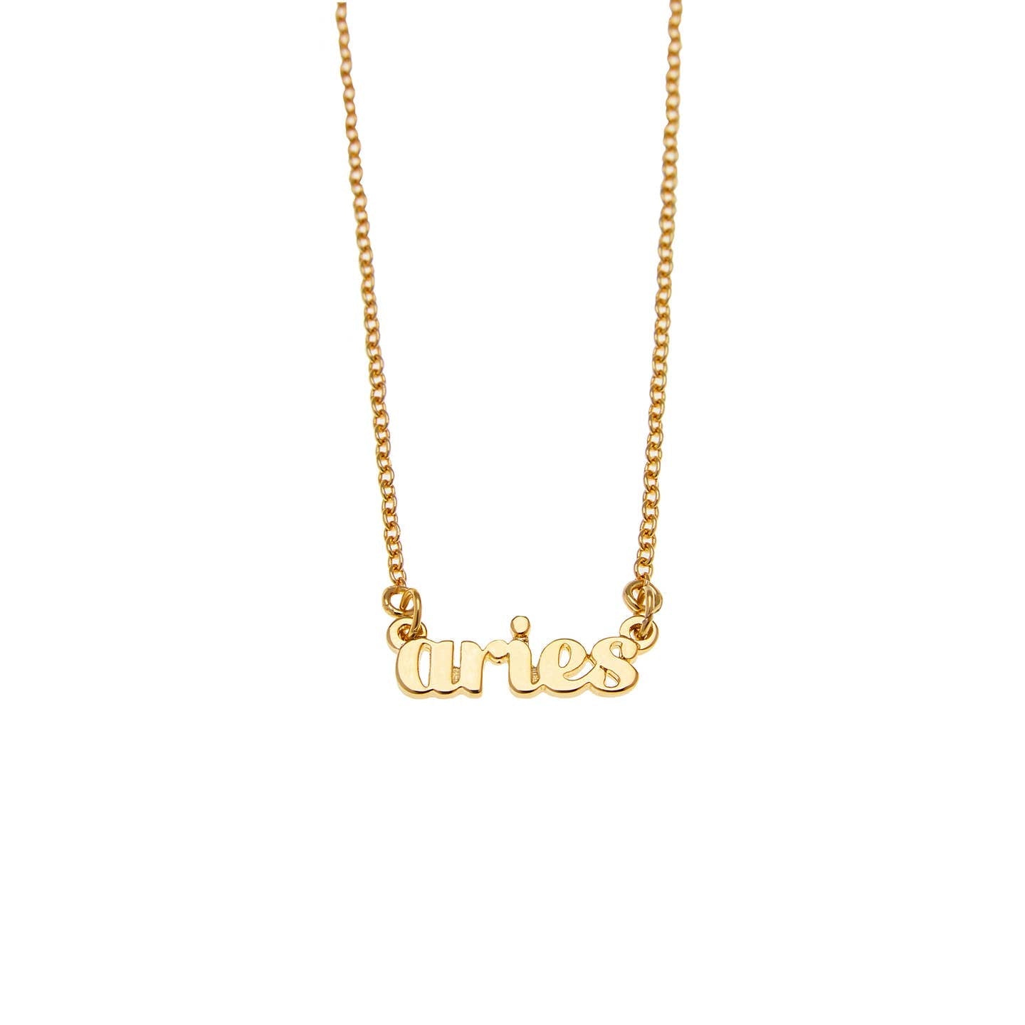 Aries Zodiac Name Necklace - Confía Collective