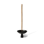 Black Brass Incense Holder with Ash Catcher - Confía Collective