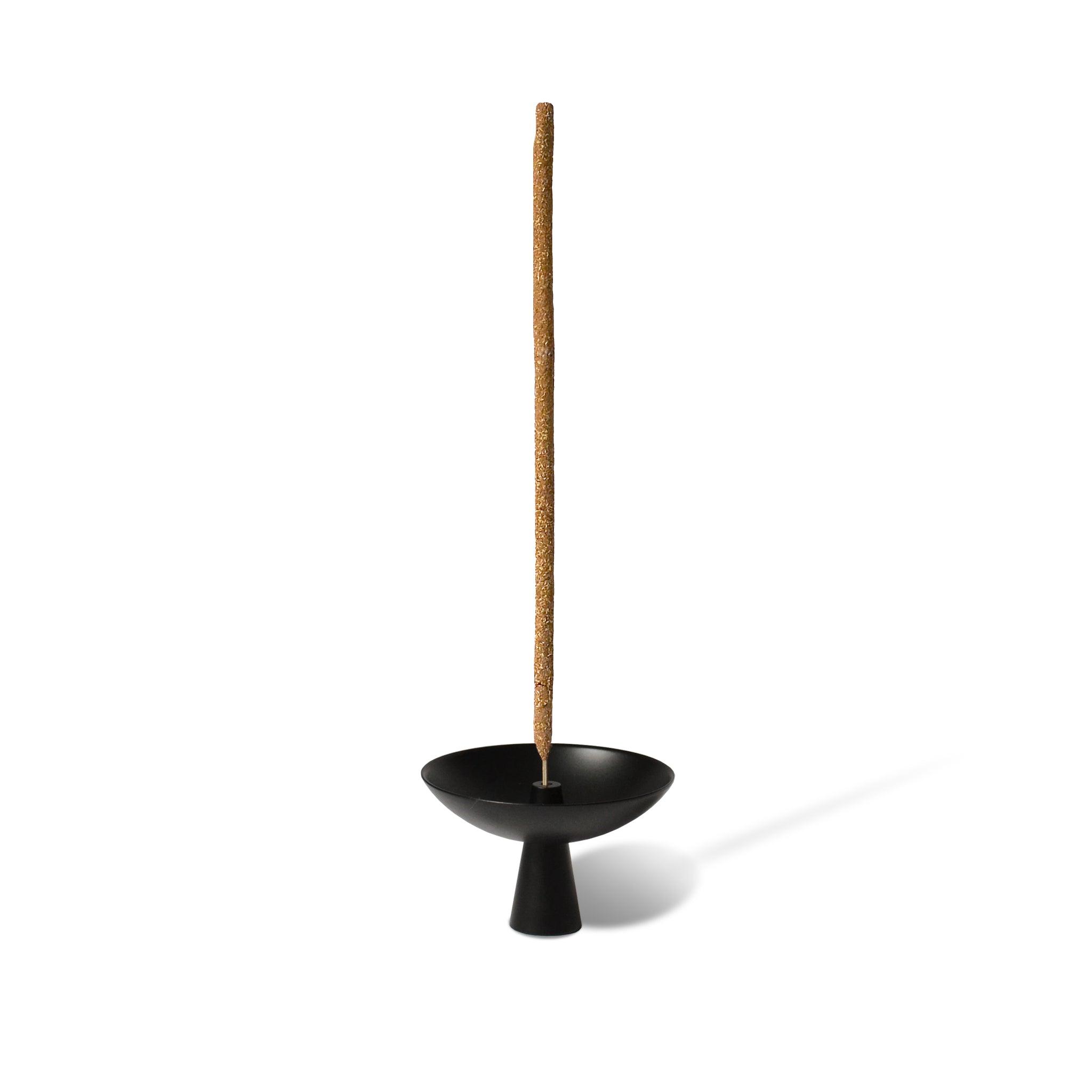 Black Brass Incense Holder with Ash Catcher - Confía Collective