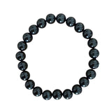 Black Tourmaline 8mm Bead Bracelet - Confía Collective