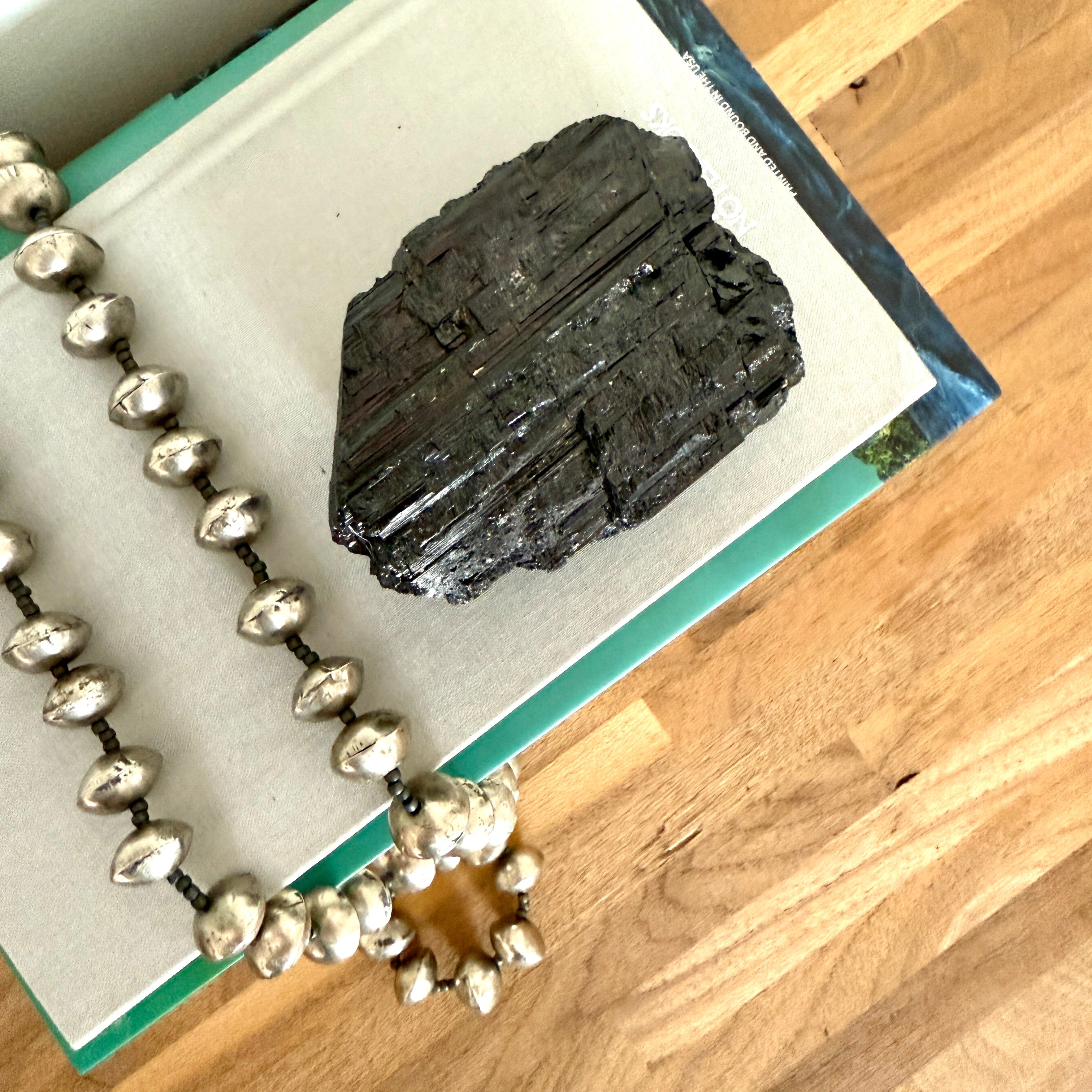 Black Tourmaline Crystal Raw Chunk - Confía Collective