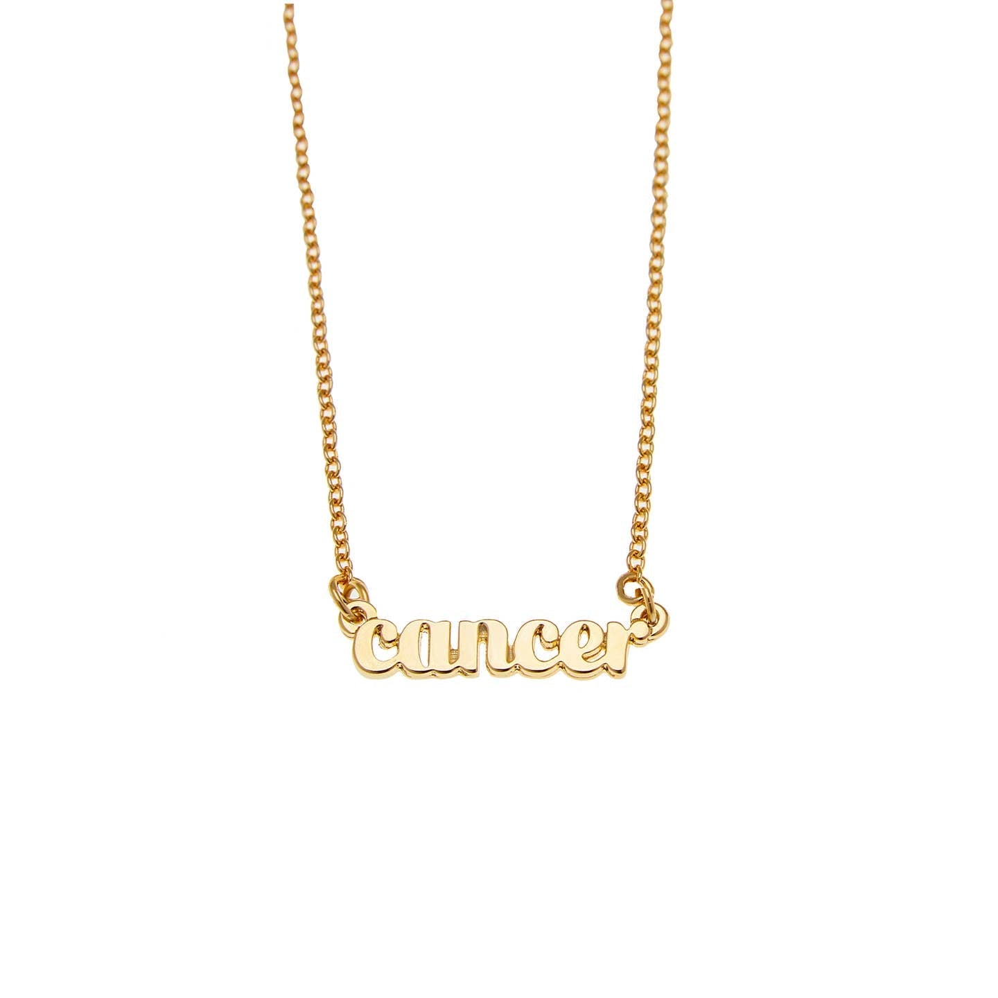 Cancer Zodiac Name Necklace - Confía Collective