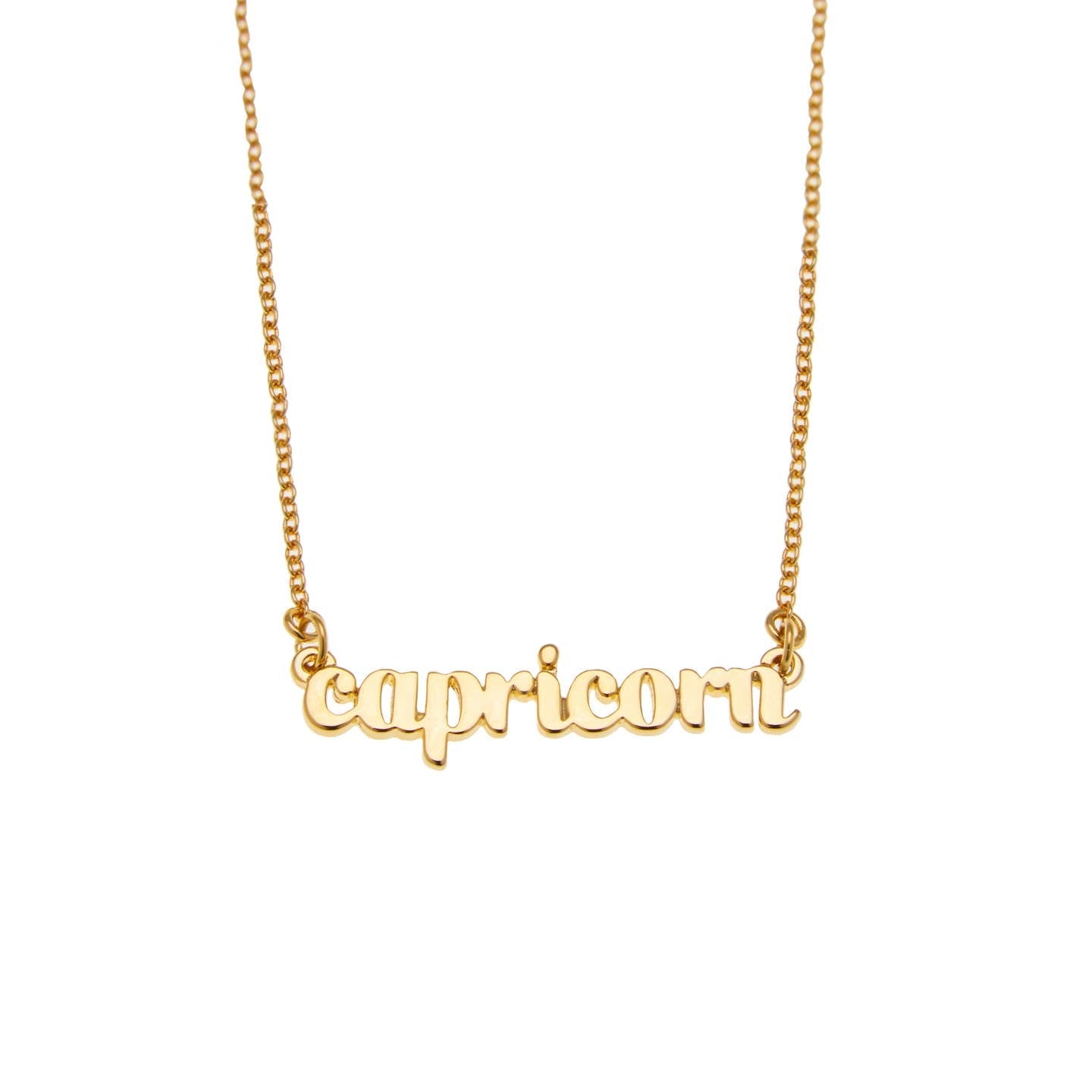 Capricorn Zodiac Name Necklace - Confía Collective
