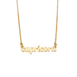 Capricorn Zodiac Name Necklace - Confía Collective