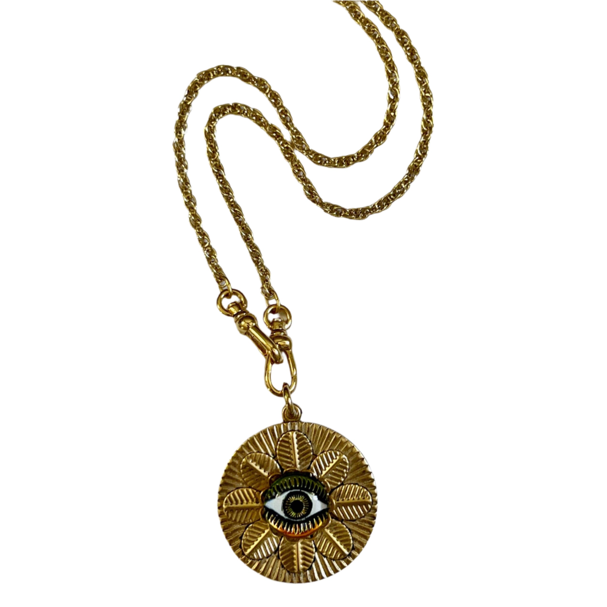 Centered and Protected Eye Necklace - Confía Collective