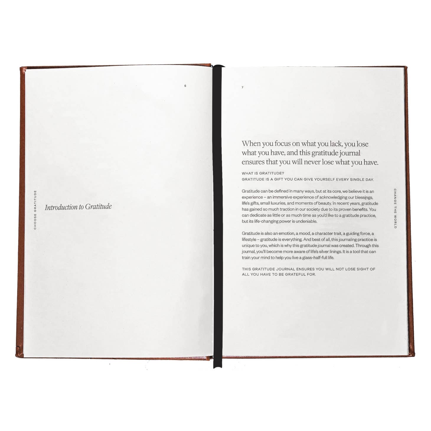 Choose Gratitude Vegan Leather Journal - Confía Collective