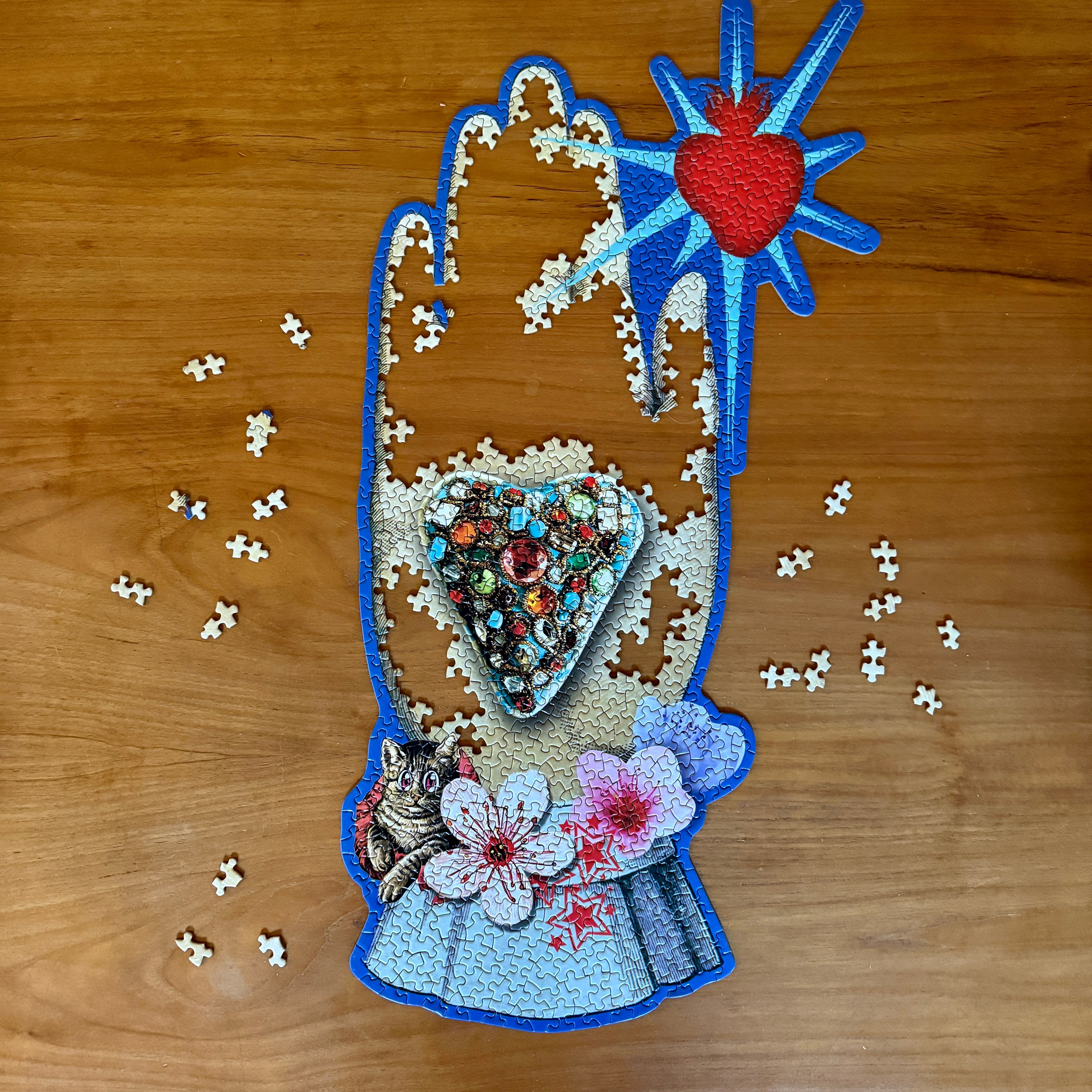 Christian Lacroix Crystal Heart Hand Puzzle - Confía Collective