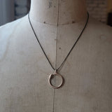 Bronze Ouroboros Snake Necklace