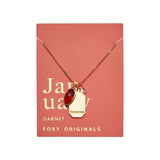 Gold Birthstone Necklace
