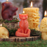 Orange Fox Beeswax Candle