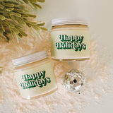 Happy Holidays Mini Candle