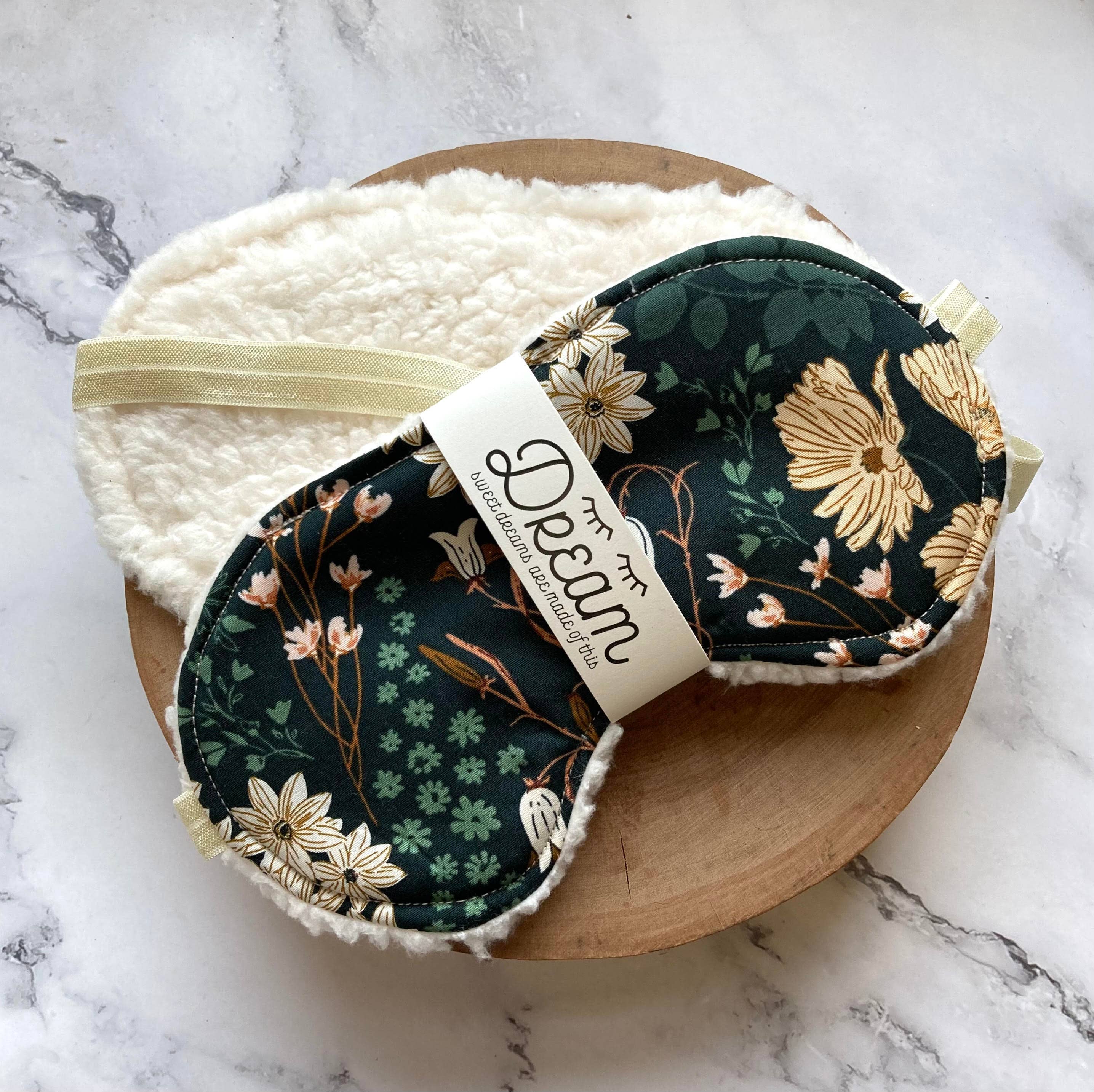 Emerald Floral Sleep Mask - Confía Collective