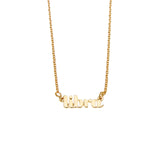 Libra Zodiac Name Necklace