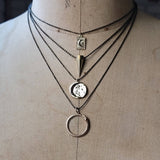 Bronze Ouroboros Snake Necklace