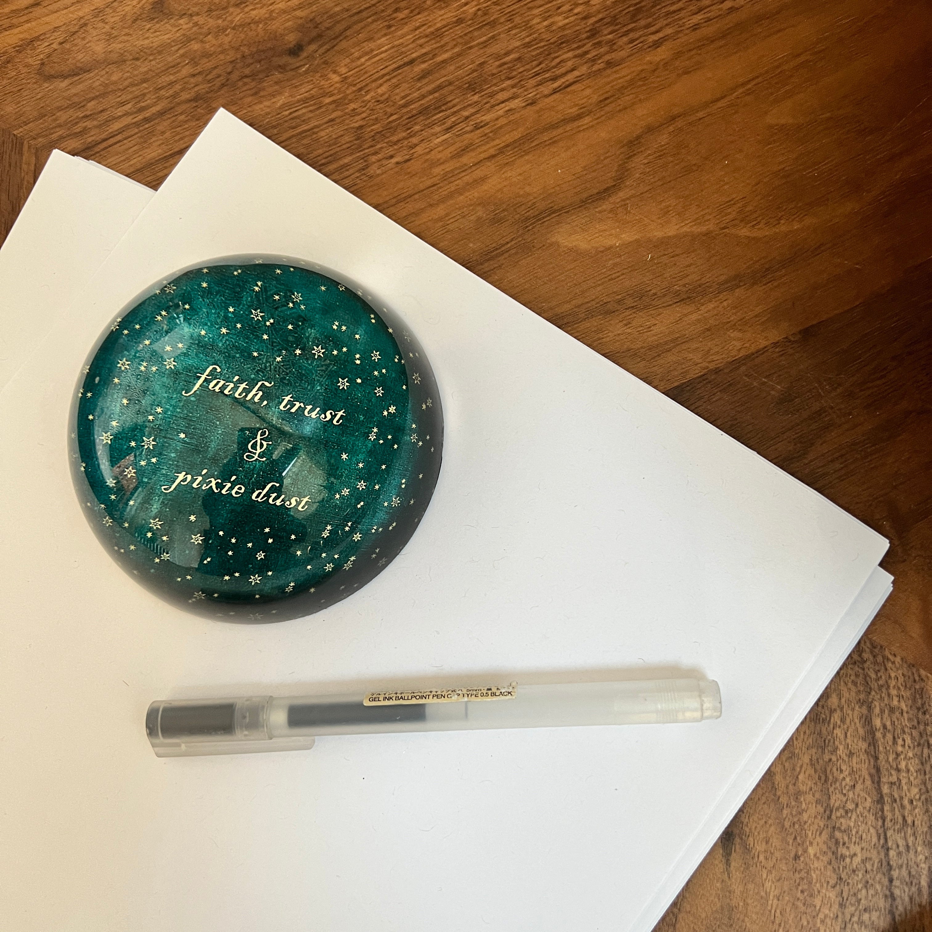 "Faith, Trust, & Pixie Dust" Paperweight - Confía Collective