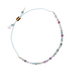 Fluorite Dainty Gemstone Adjustable Bracelet - Confía Collective