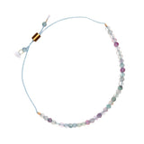 Fluorite Dainty Gemstone Adjustable Bracelet - Confía Collective