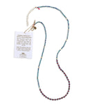 Garnet Crystal Gemstone Necklace/Triple Bead Bracelet - Confía Collective