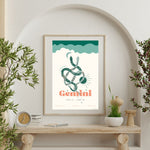 Gemini Zodiac Poster - Confía Collective