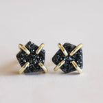Gemstone Crystal Stud Prong Earrings - Confía Collective