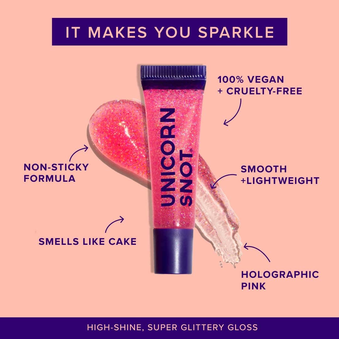 Glitter Boss Lip Gloss in Flamingo - Confía Collective