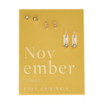Gold Birthstone Earring Set - Confía Collective