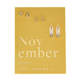 Gold Birthstone Earring Set - Confía Collective