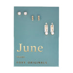 Gold Birthstone Earring Set - Confía Collective