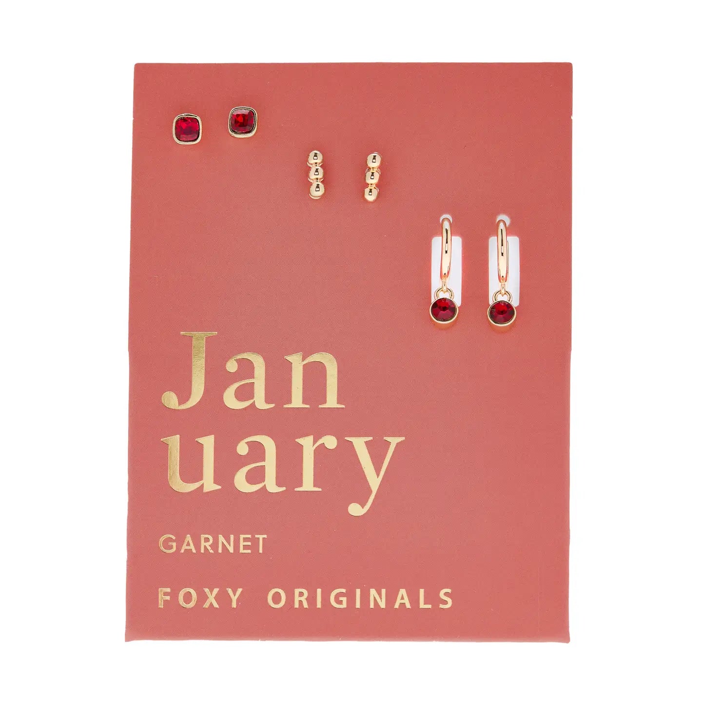 Gold Birthstone Earring Set - Confía Collective