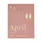 Gold Birthstone Earring Set - Confía Collective