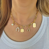 Gold Lucky Charm Necklace - Confía Collective