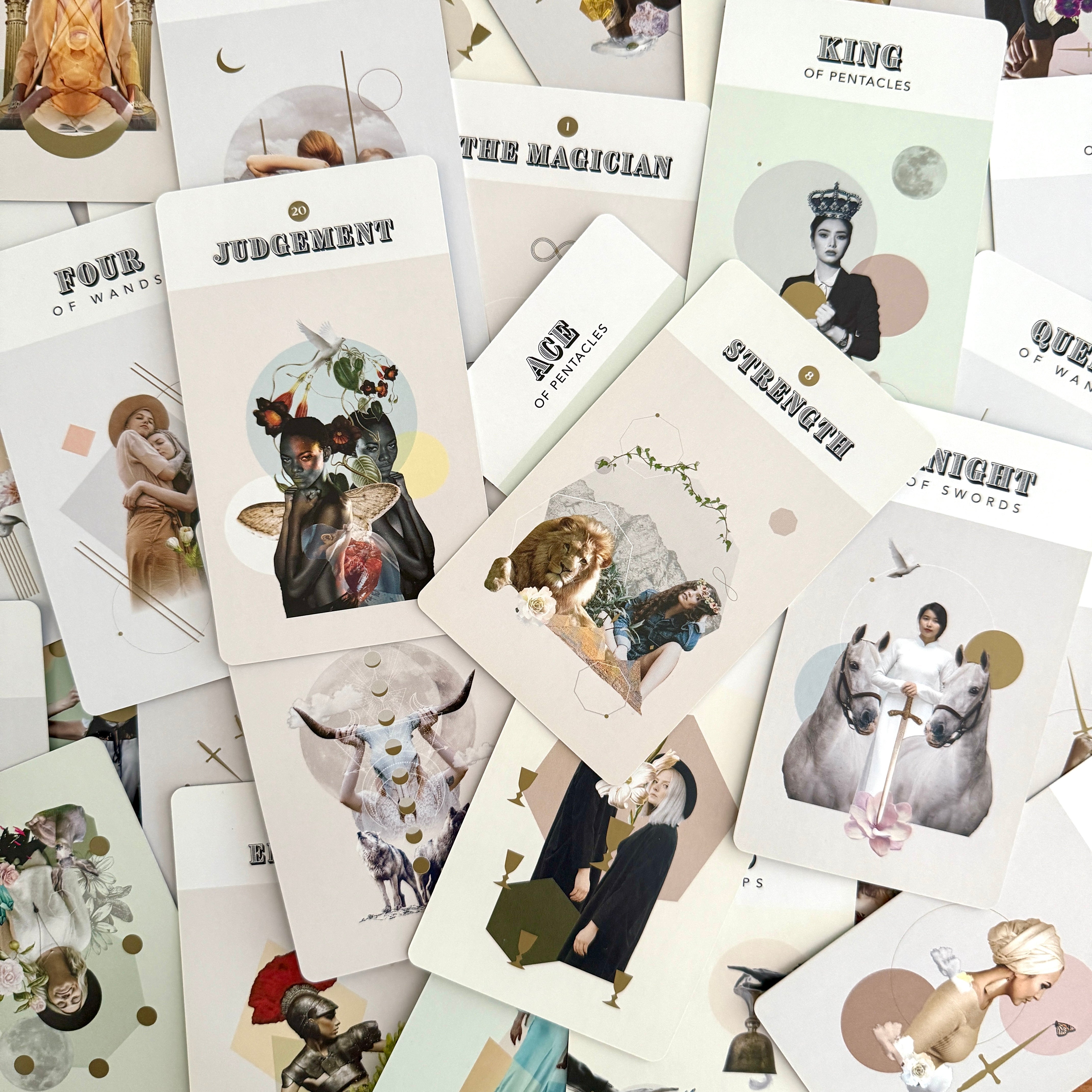 Gold Lyre Tarot Deck and Guidebook - Confía Collective