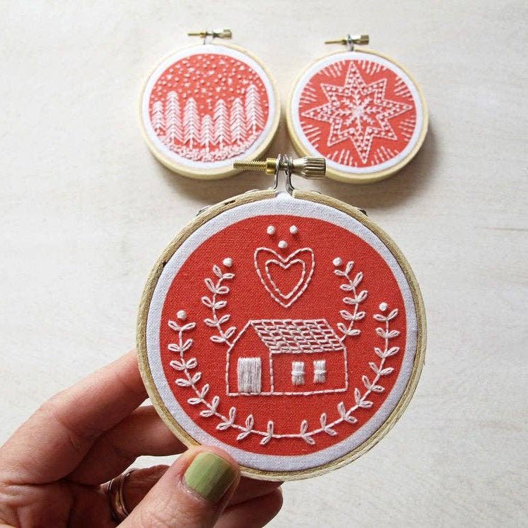 Holiday Ornaments Embroidery Kit - Confía Collective