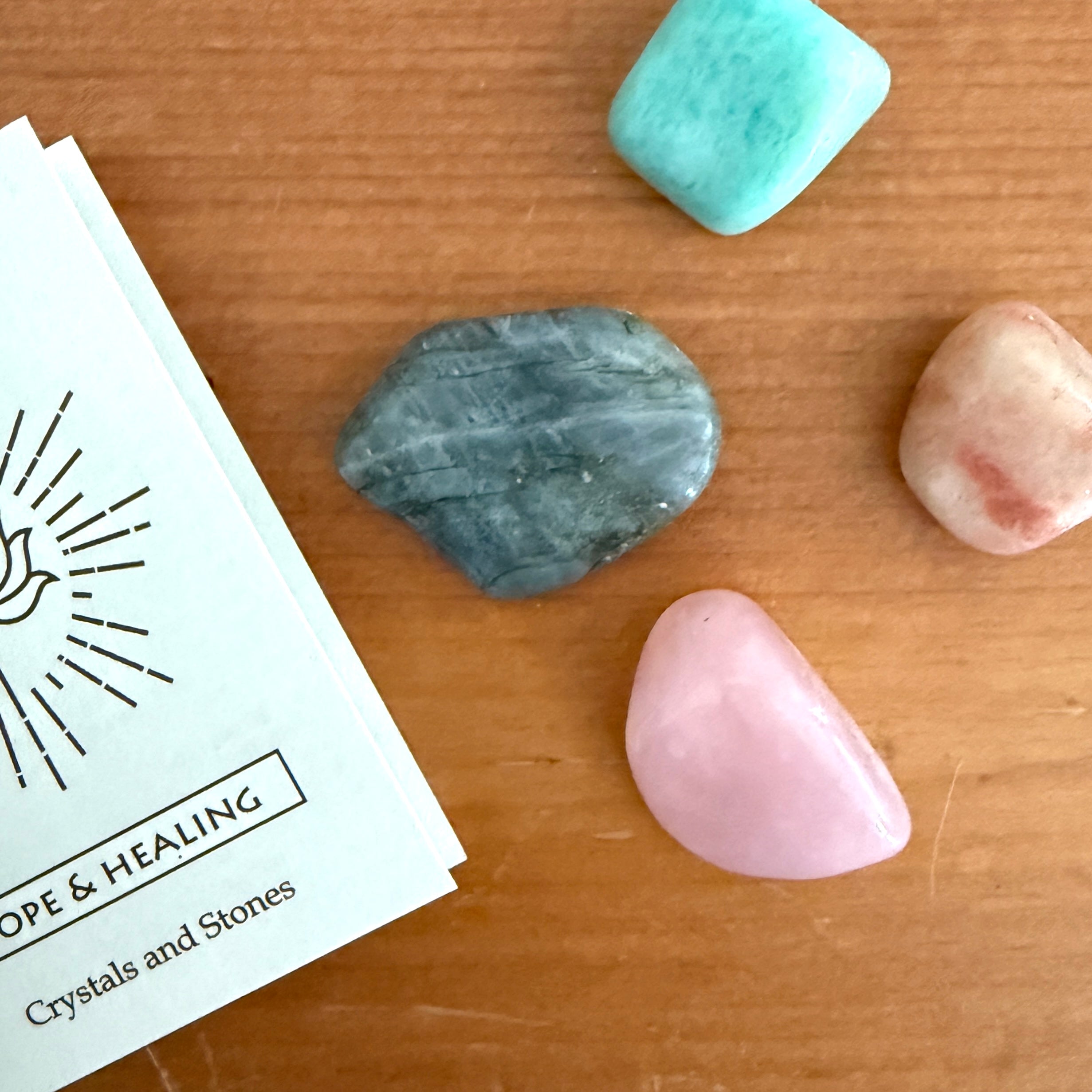 Hope + Healing Crystal Stone Set in Box - Confía Collective