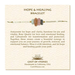 Hope + Healing Gemstone Adjustable Bracelet - Confía Collective