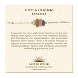Hope + Healing Gemstone Adjustable Bracelet - Confía Collective