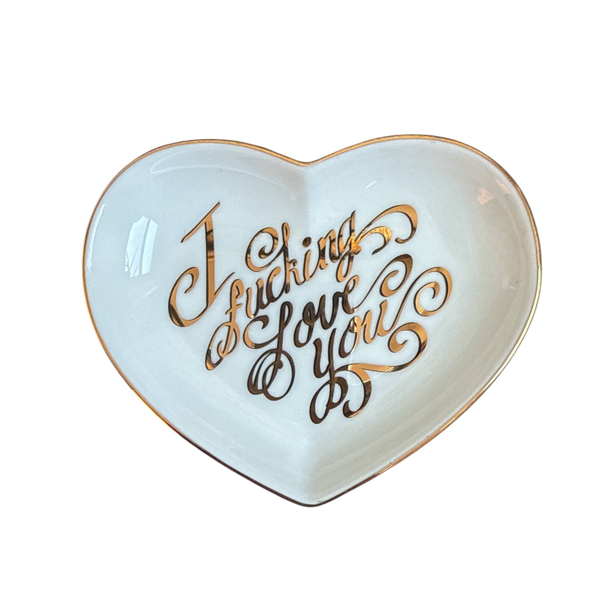 "I Fucking Love You" Heart Dish - Confía Collective