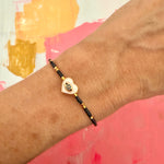I Heart You Gemstone Adjustable Bracelet - Confía Collective